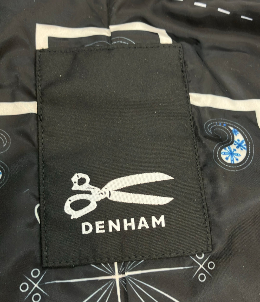 DENHAM コート ナイロン フード収納 フロントジップ スナップボタン NYLON HOODED COAT 01-22-01-20-020 メンズ SIZE S デンハム