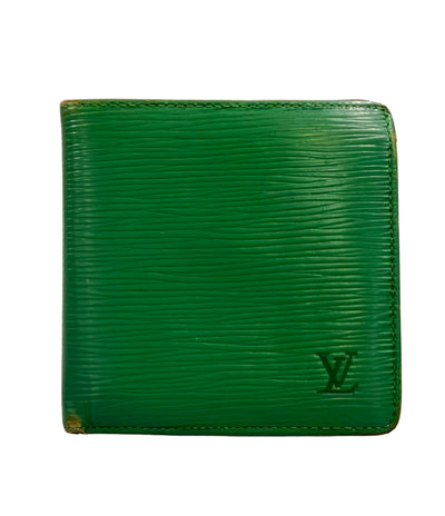 訳あり LOUIS VUITTON 二つ折り財布 ポルトビエ カルト クレディモネ エピ M63544 メンズ ルイ・ヴィトン