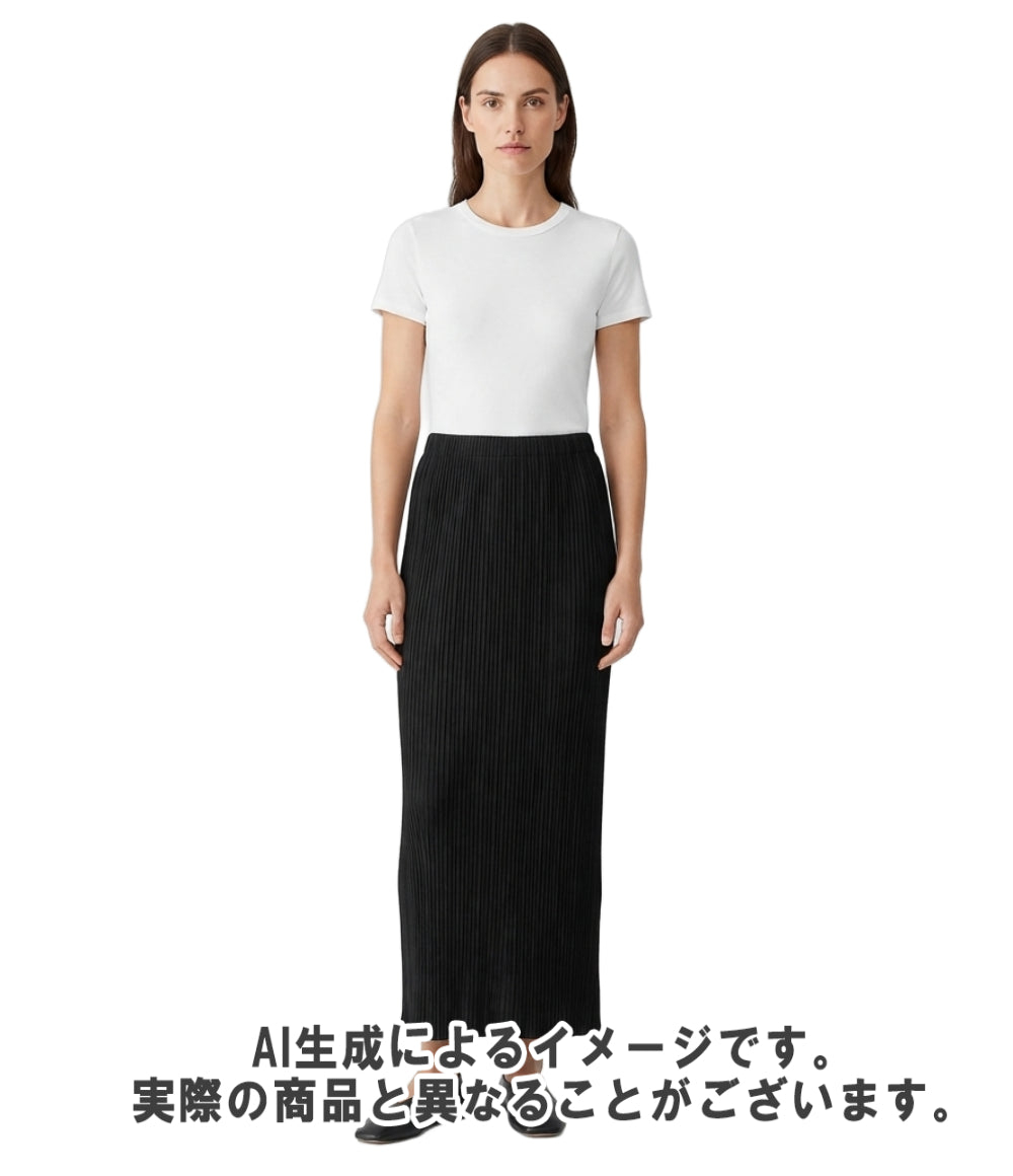 ISSEY MIYAKE ロングスカート プリーツ加工HATCHING PLEATS モード IM61FG649 レディース SIZE 3 (L) イッセイミヤケ