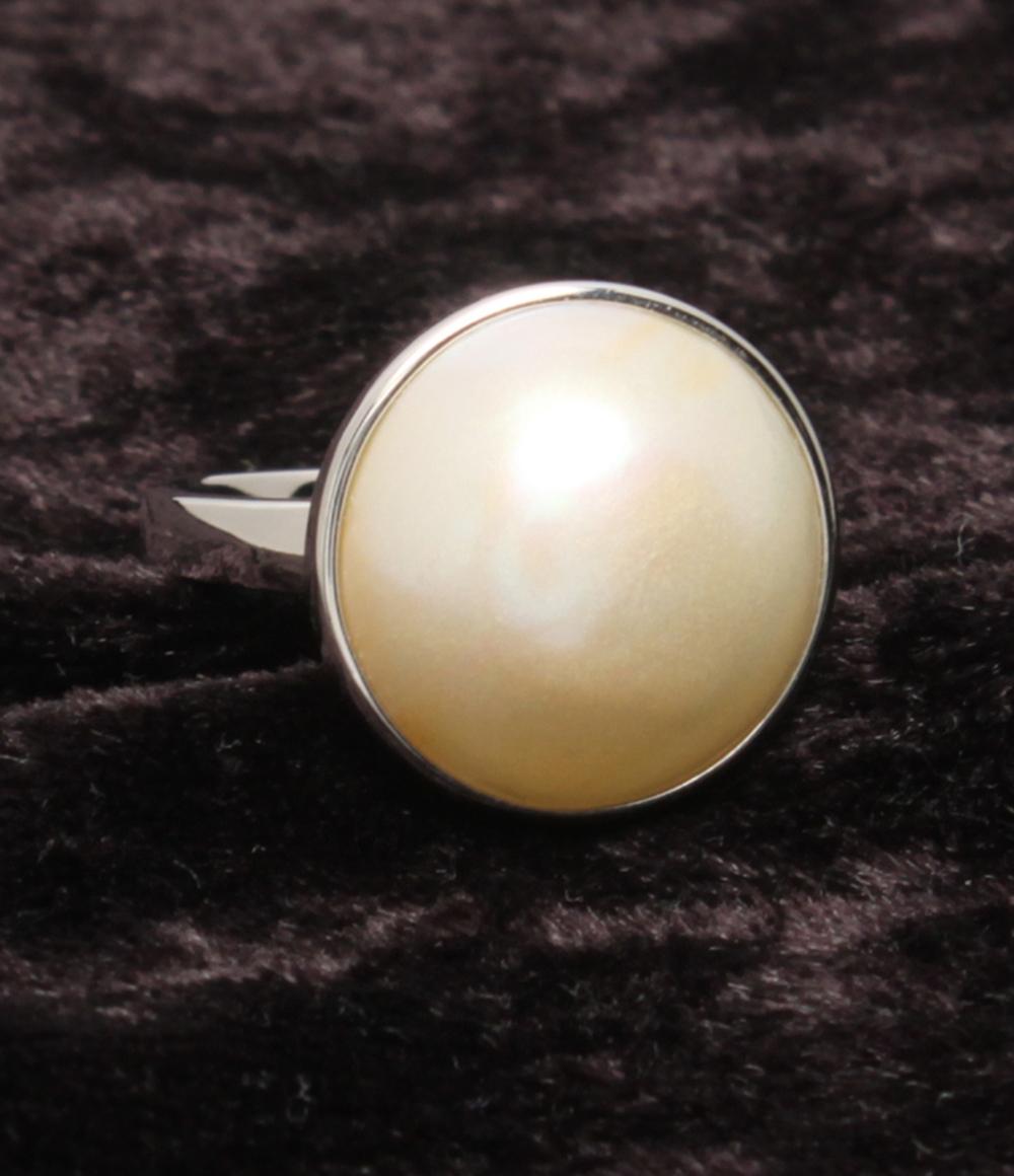 美品 リング 指輪 SV925 マベパール 15mm レディース SIZE 13号