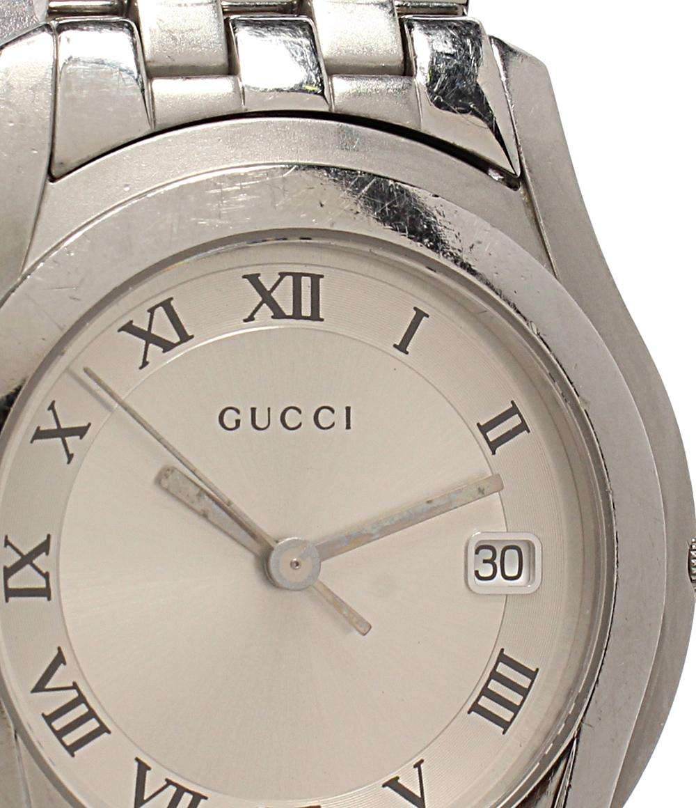 GUCCI 腕時計 クオーツ シルバー 5500M メンズ グッチ