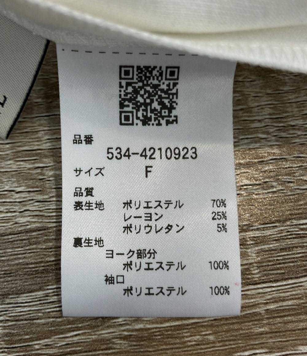 LE PHIL 半袖ブラウス Tシャツ カットソー ソフトダンボールスリットスリーブブラウス 534-4210923 レディース SIZE F (M) ル フィル