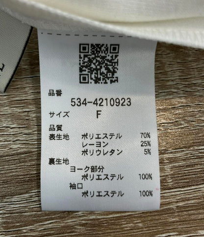 LE PHIL 半袖ブラウス Tシャツ カットソー ソフトダンボールスリットスリーブブラウス 534-4210923 レディース SIZE F (M) ル フィル