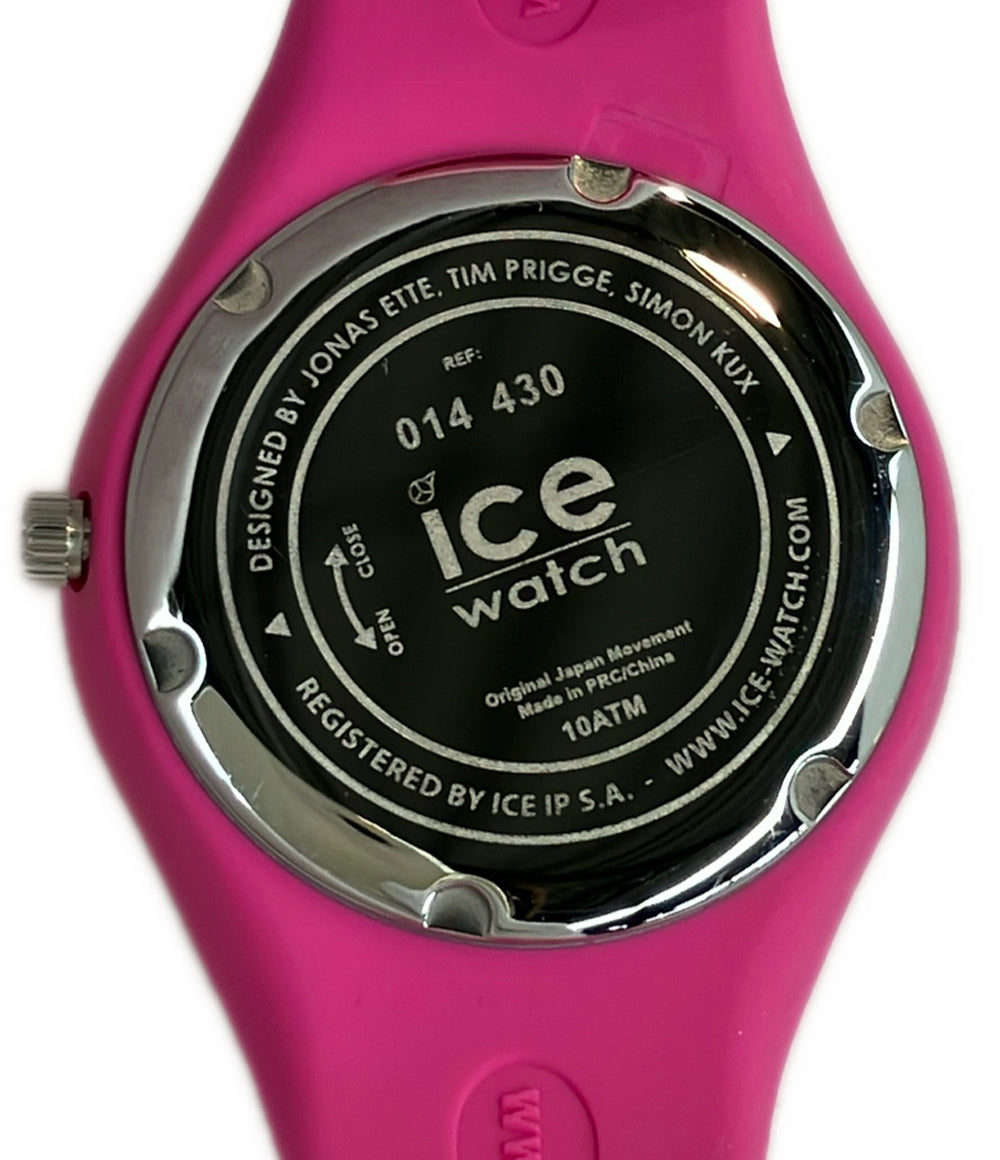 美品 ice watch 腕時計 クオーツ ピンク レディース アイスウォッチ