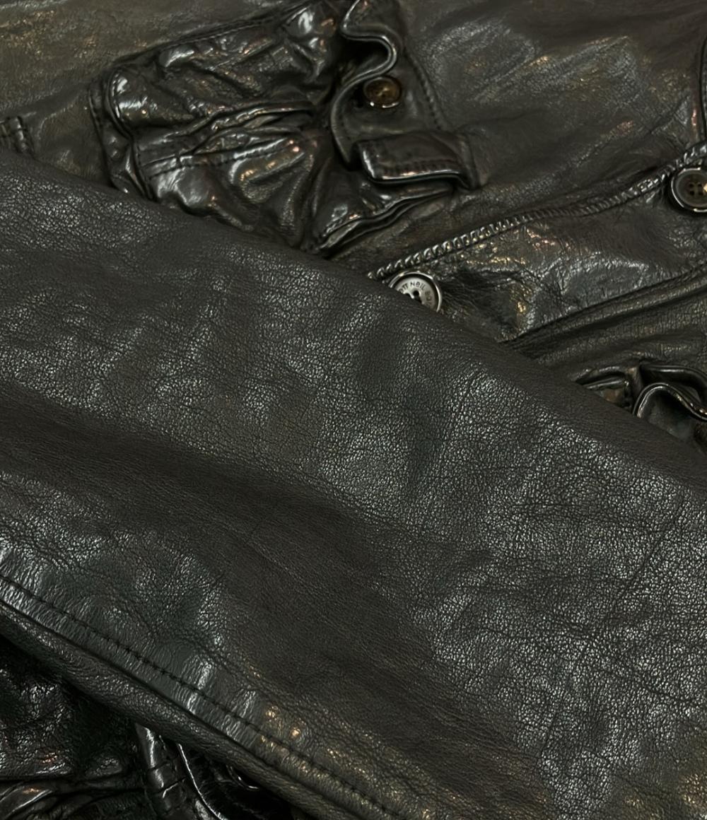 訳あり NEIL BARRETT レザージャケット メンズ SIZE XXS ニール
