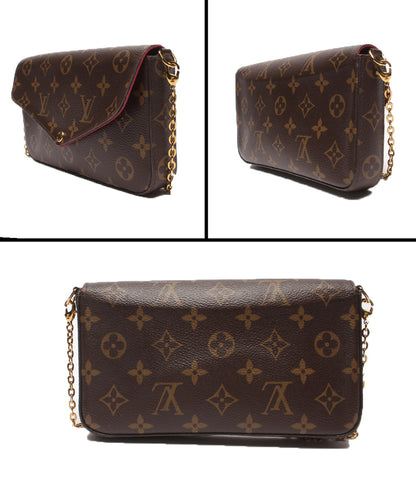LOUIS VUITTON チェーンショルダーバッグ チェーンウォレットバッグ 斜め掛け ポシェット フェリシー モノグラム M81896 レディース ルイ・ヴィトン