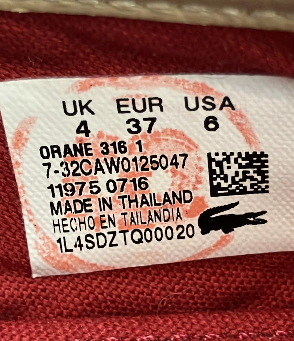 美品 ラコステ スリッポン レディース SIZE UK4 (M) LACOSTE