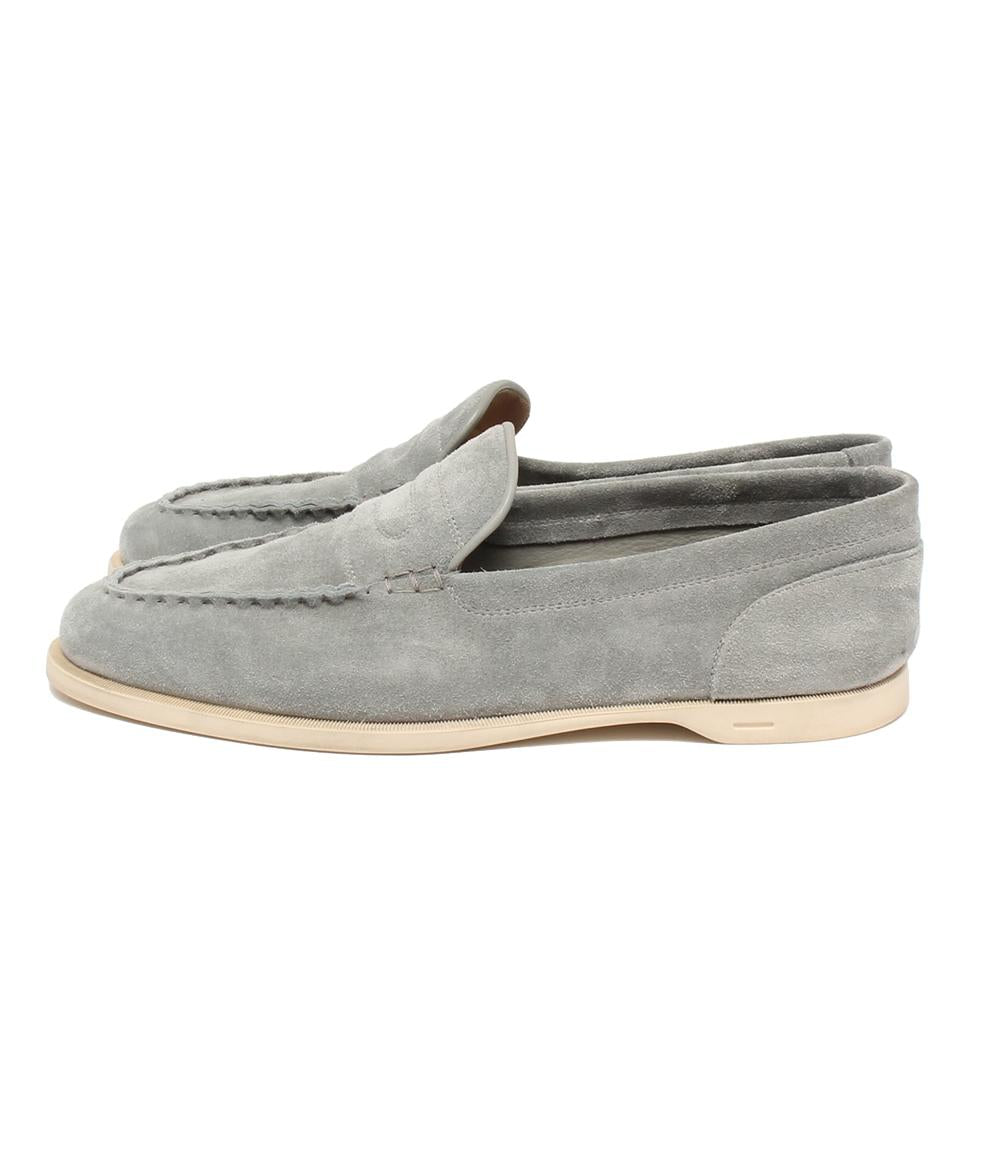 John Lobb ローファー PACE スエード グリーン グレー メンズ SIZE 8E (26.5cm) ジョンロブ