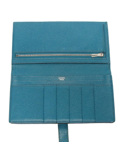 エルメス 二つ折り財布 □Q刻印 シルバー金具 ベアンスフレ レディース HERMES