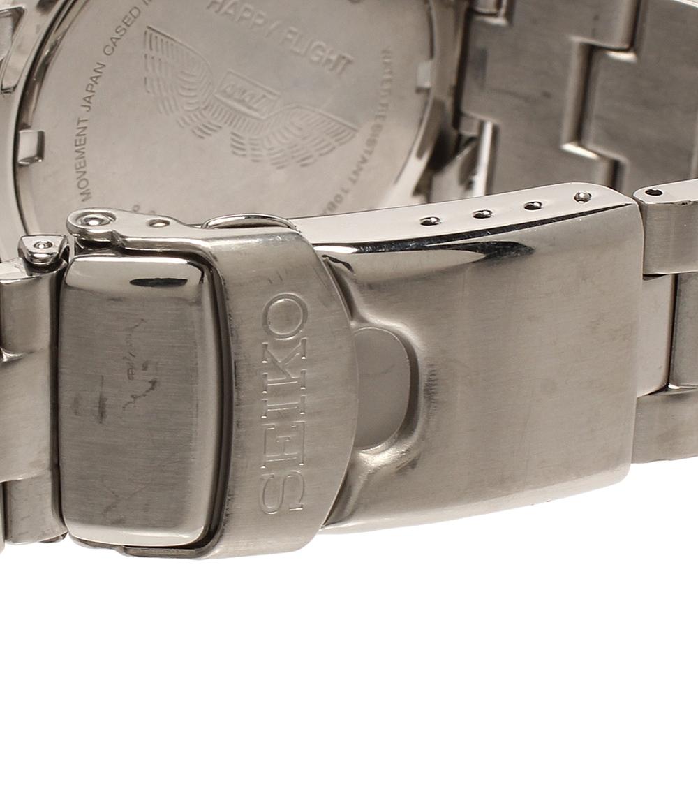 SEIKO 腕時計 ANAコラボ クオーツ ブルー 7T92-0CF0 メンズ セイコー