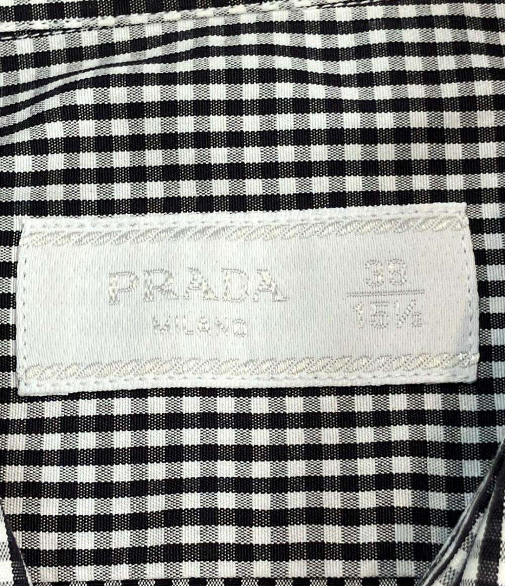 プラダ ギンガムチェックシャツ メンズ SIZE 39 (M) PRADA
