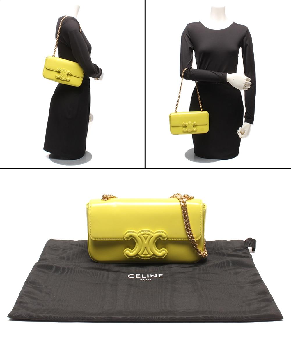 CELINE チェーンショルダーバッグ 肩掛け トリオンフ レディース