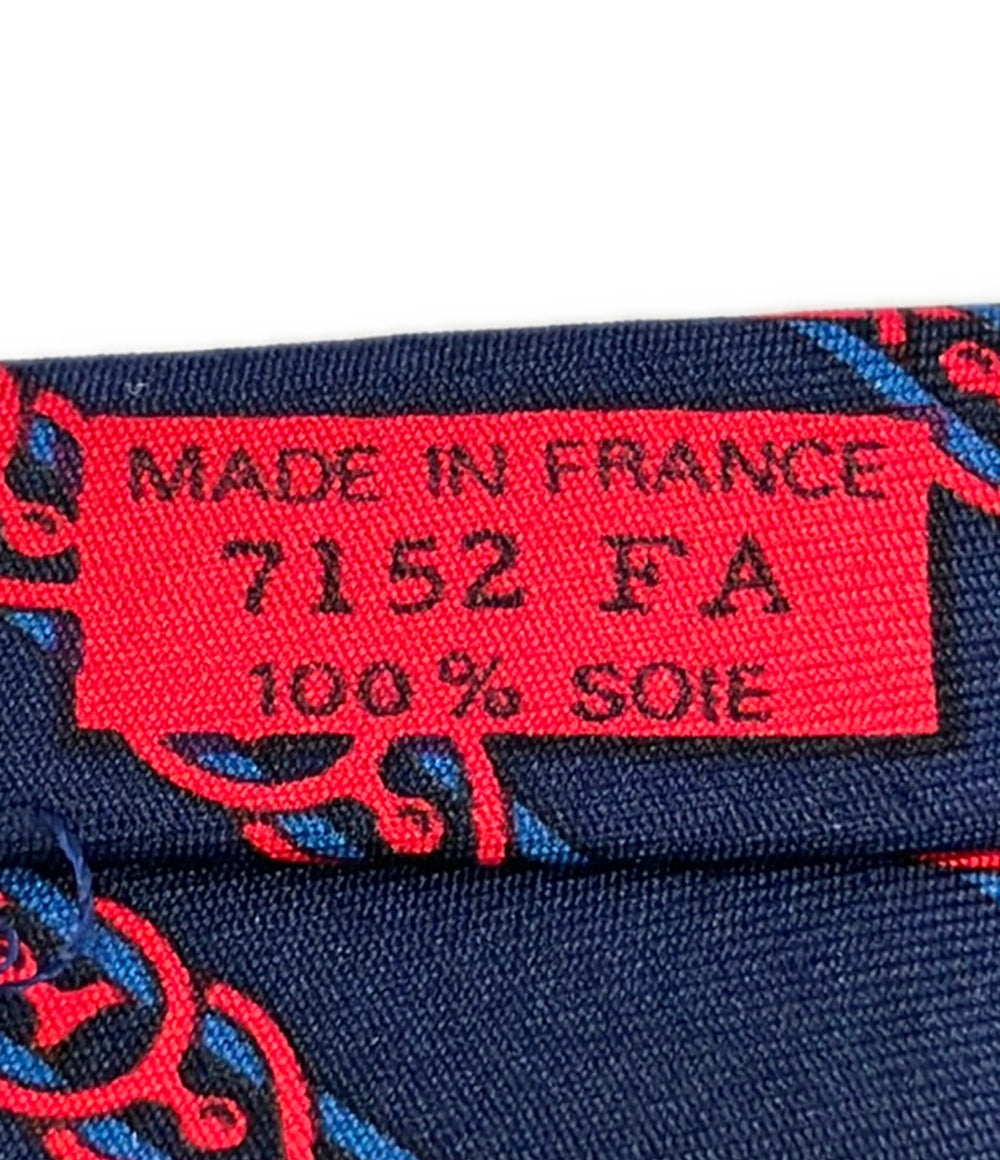 HERMES ネクタイ シルク100% メンズ エルメス
