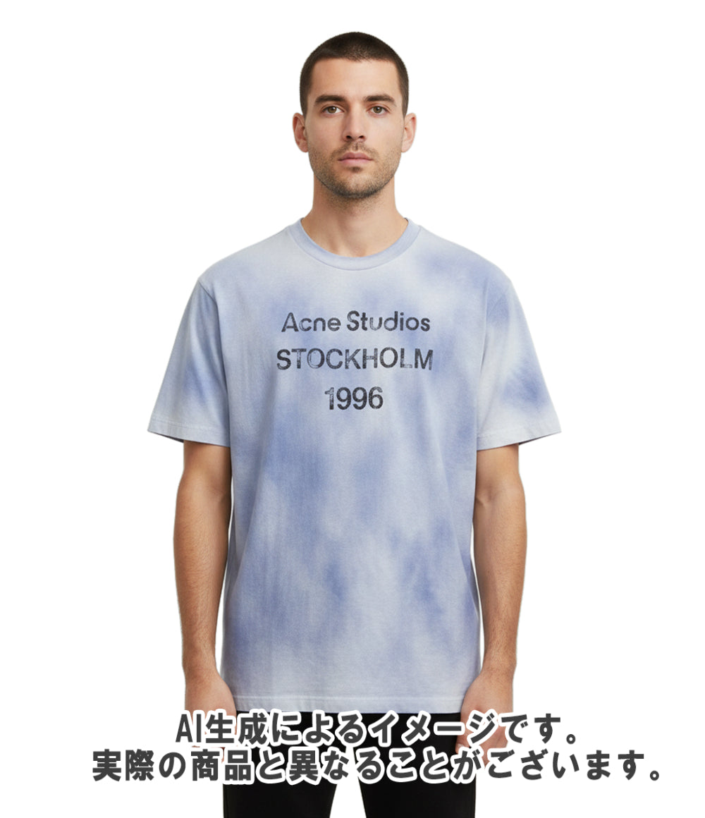 Acne Studios 半袖Tシャツ スプレーヴィンテージ 加工 ロゴ メンズ SIZE S アクネ ストゥディオズ