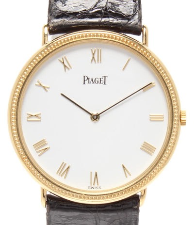 PIAGET 腕時計 K18 手巻き ホワイト 90231 メンズ レディース ピアジェ