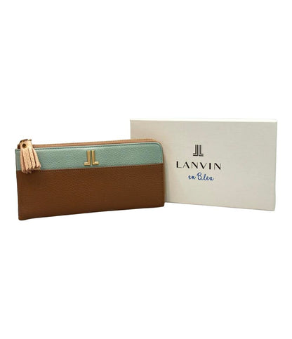 LANVIN en Bleu L字ファスナー長財布 レディース ランバンオンブルー