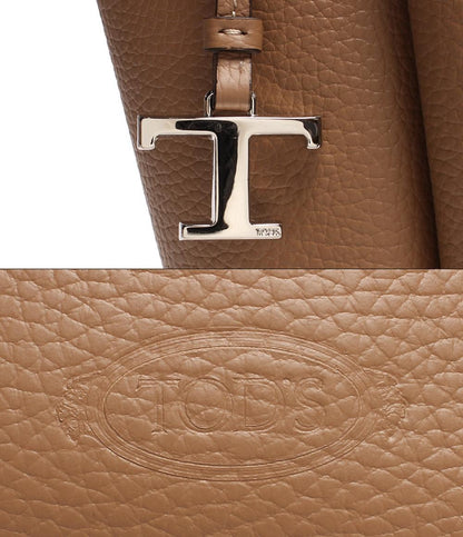 トッズ トートバッグ シルバー金具 バケット バッグ スモール カーフレザー レディース TOD’S