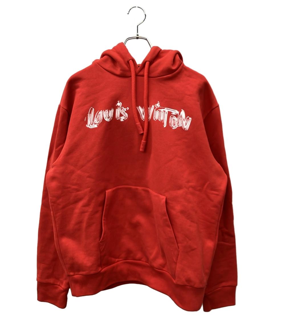 美品 LOUIS VUITTON 長袖パーカー LVロゴプリント スウェット 24ss RM241MQ IHN HQY47W メンズ SIZE L ルイ・ヴィトン