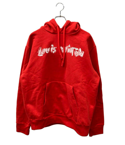 美品 LOUIS VUITTON 長袖パーカー LVロゴプリント スウェット 24ss RM241MQ IHN HQY47W メンズ SIZE L ルイ・ヴィトン