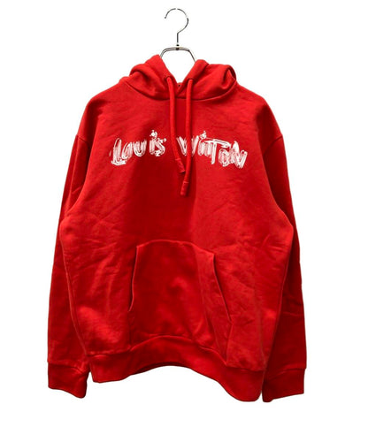 美品 LOUIS VUITTON 長袖パーカー LVロゴプリント スウェット 24ss RM241MQ IHN HQY47W メンズ SIZE L ルイ・ヴィトン