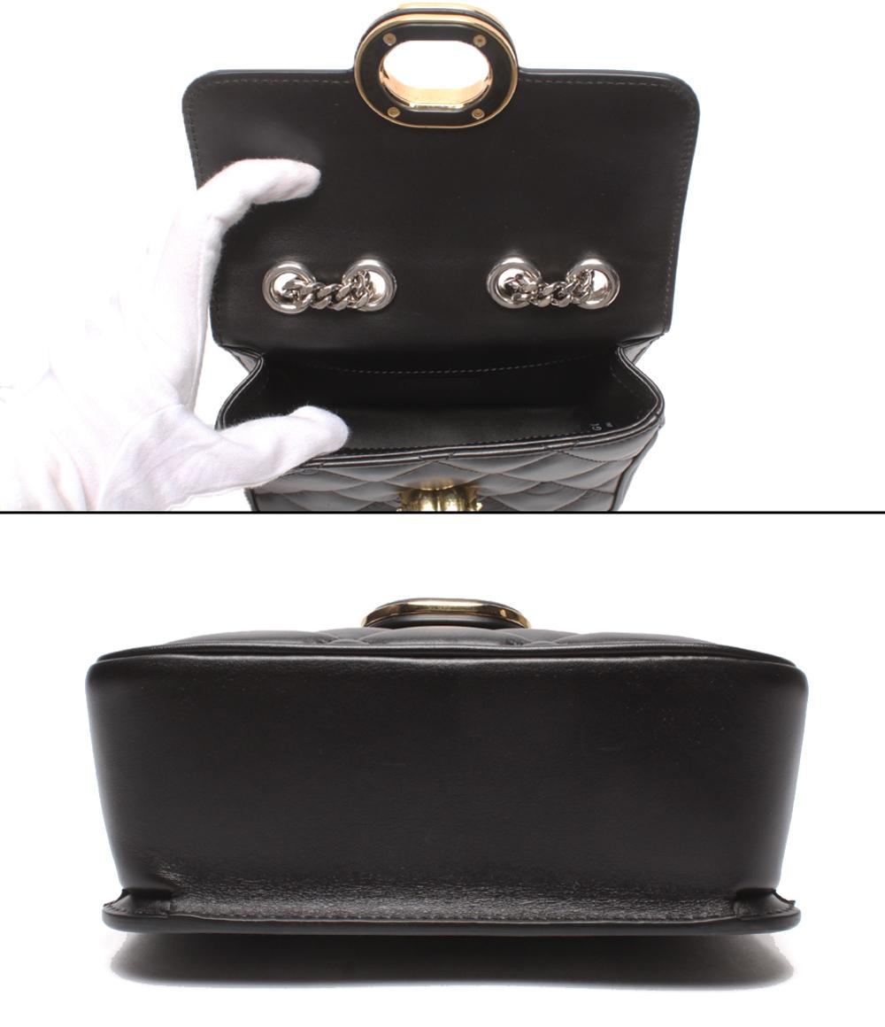 美品 GUCCI チェーンショルダーバッグ 肩掛け デコ ミニ キルティング 741457 480028 レディース グッチ