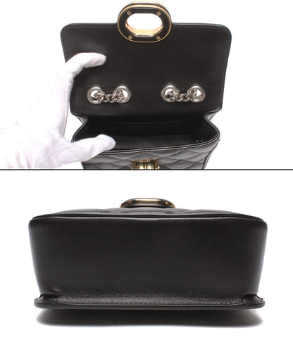 美品 GUCCI チェーンショルダーバッグ 肩掛け デコ ミニ キルティング 741457 480028 レディース グッチ