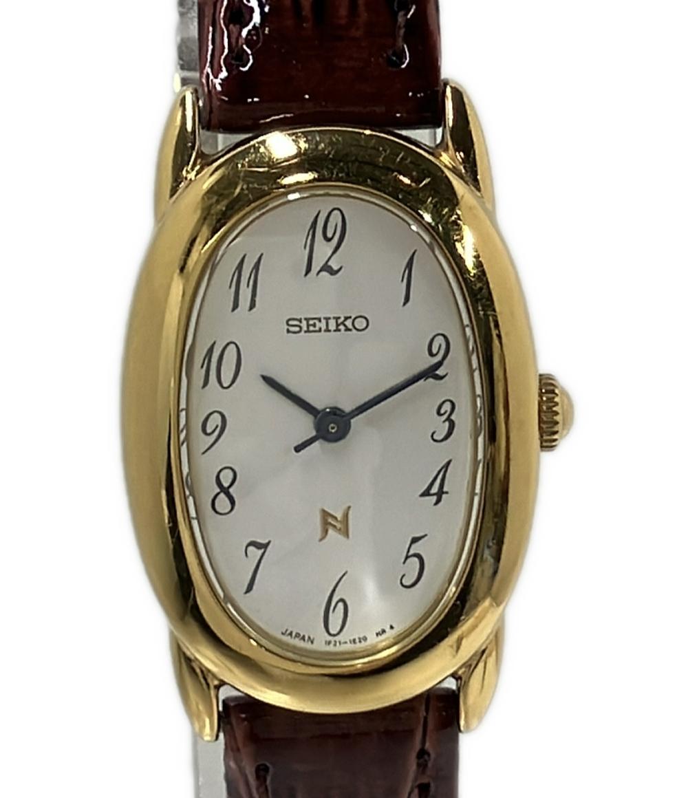 SEIKO 腕時計 ノイエ クオーツ ホワイト系 1F21-5B70 レディース セイコー