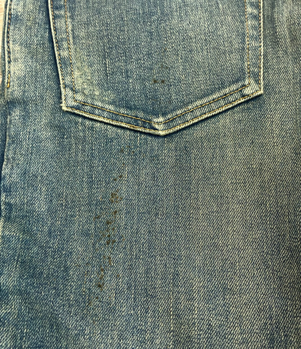 BALMAIN ダメージ加工 蛇腹バイカー スキニーデニムパンツ メンズ SIZE 29 (S) バルマン