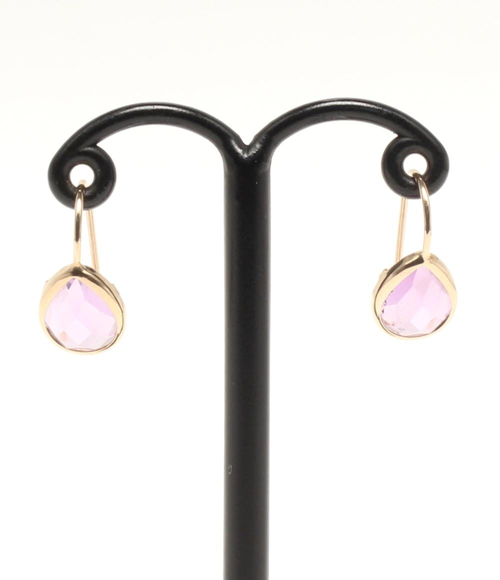 ピアス K10 アメジスト レディース