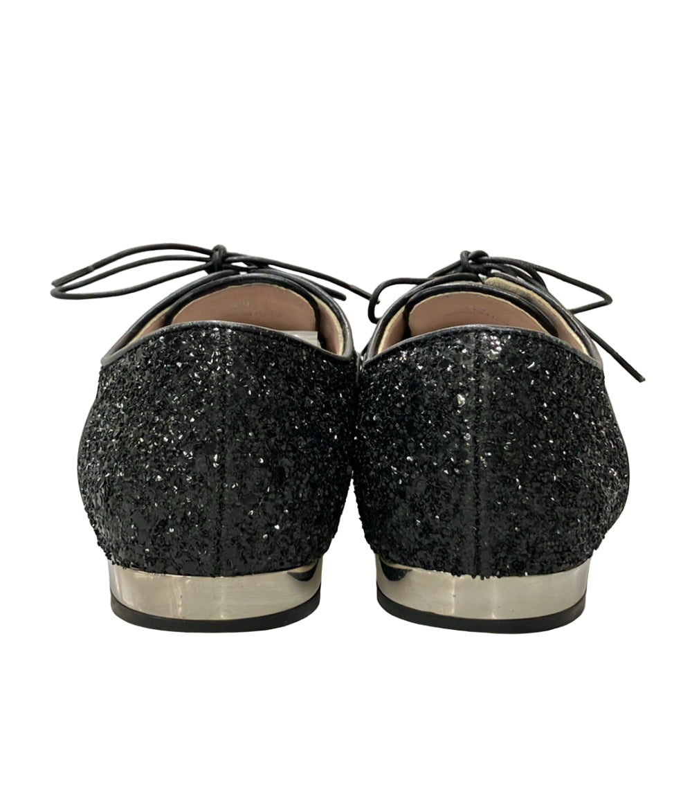 Miu Miu グリッター レースアップシューズ レディース SIZE 37 (23.5cm) ミュウ ミュウ