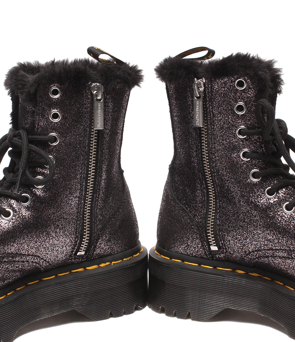 美品 Dr.Martens ショートブーツ ８ホール 厚底 ファー JADON FL レディース メンズ SIZE 3 (22cm) ドクターマーチン