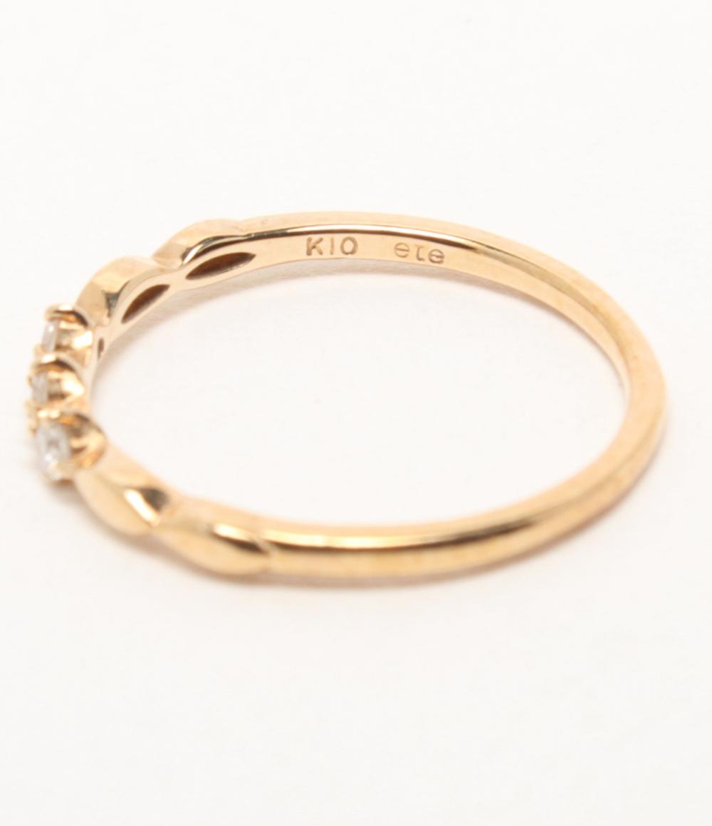 ete ピンキーリング 5号 K10 PG ゴールド ダイヤモンド 指輪 エテ ete エテ K18 18金ピンクゴールド ダイヤモンド ピンキー リング