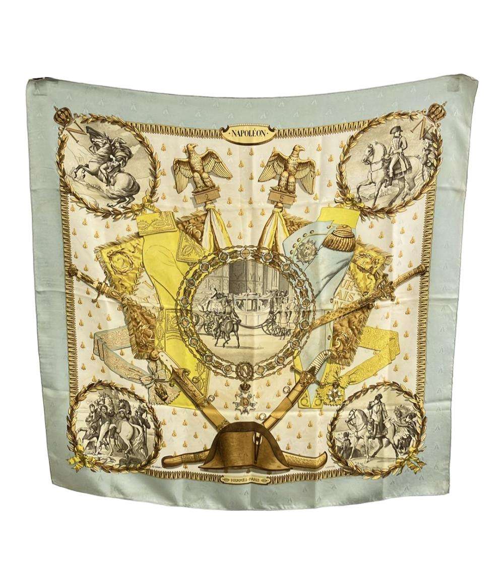 訳あり HERMES スカーフ シルク100 % カレ90 NAPOLEON レディース エルメス