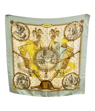 訳あり HERMES スカーフ シルク100 % カレ90 NAPOLEON レディース エルメス