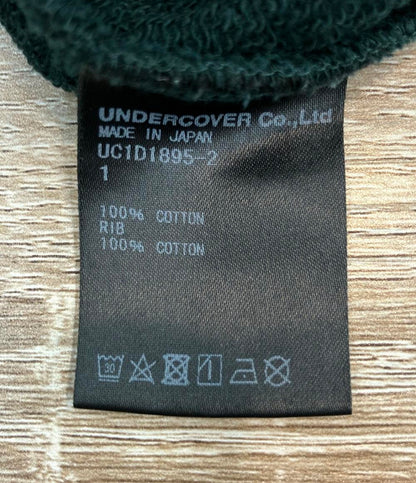 UNDERCOVER スウェットシャツ ダークグリーン プルオーバー グラフィックプリント UC1D1895-2 レディース SIZE 1 (S) アンダーカバー