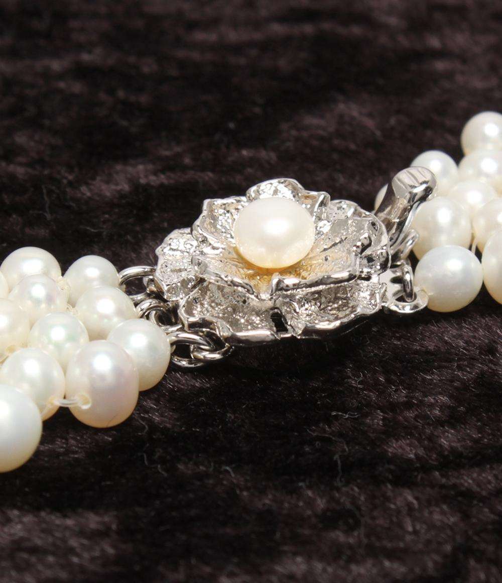 チョーカー ネックレス SV パール レディース