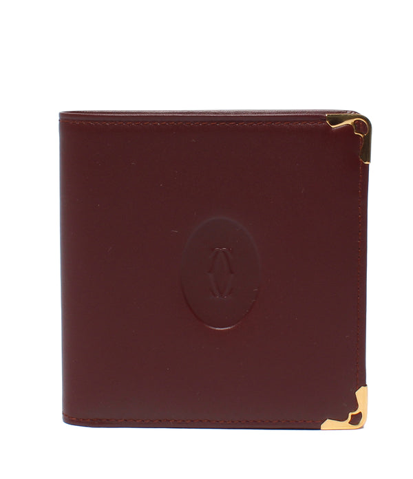 美品 Cartier 二つ折り財布 メンズ カルティエ