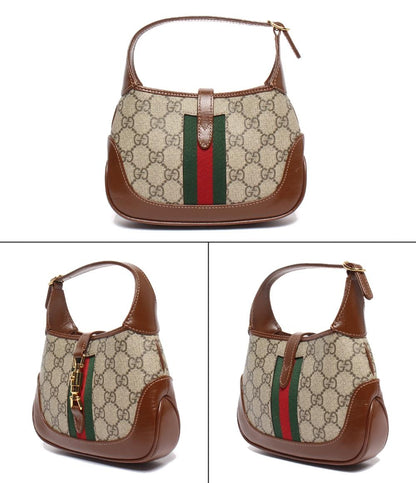 美品 GUCCI 2WAYハンドバッグ ショルダーバッグ 斜め掛け GGスプリーム ジャッキー1961 レディース グッチ