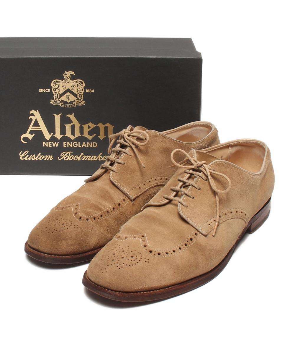 Alden 34923 F スエード ウィングチップ 8 D ALDEN ウィングチップシューズ スエード 34923F メンズ SIZE 11 (29cm
