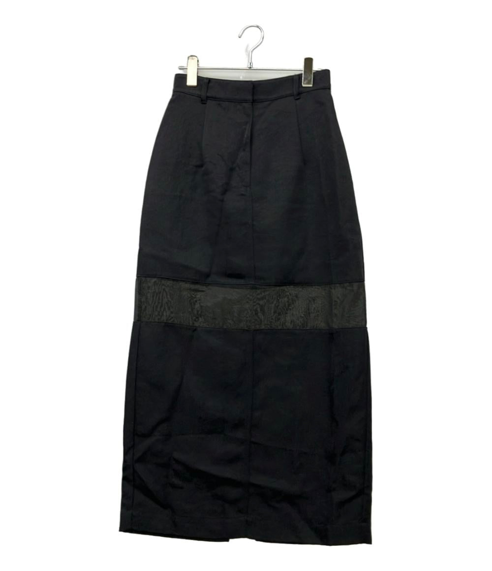 CLANE ロングスカート シアー シアー カジュアル フォーマル切り替え  25SS SHEER SWITCHING STRAIGHT SKIRT 18109-6052 レディース SIZE 1 (S)