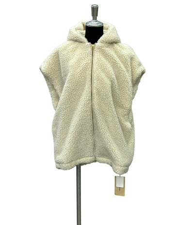 Curensology ボアフーディーベスト フロントジップ タグ付き 23AW 970365000599 レディース SIZE F (M) カレンソロジー