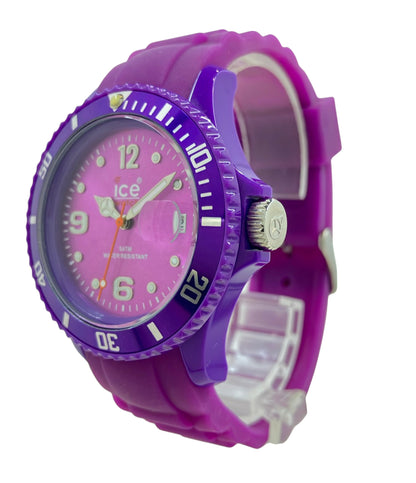 美品 ice watch 腕時計 クオーツ パープル メンズ アイスウォッチ
