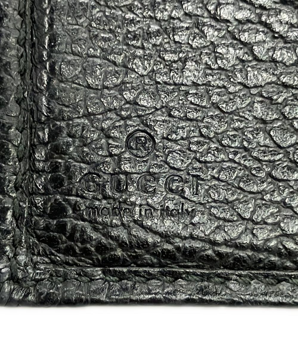 GUCCI ダブルホック 二つ折り財布 コンパクトウォレット レザー GG