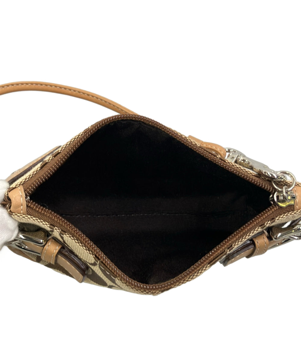 美品 COACH ポーチ アクセサリーポーチ シグネチャー レディース コーチ