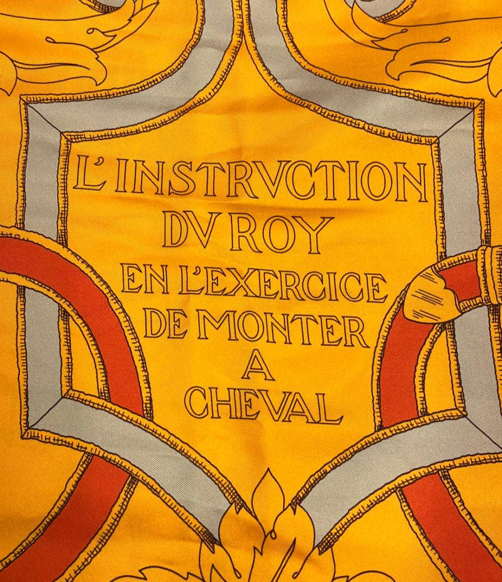 HERMES スカーフ マフラー シルク100% 帝王学 L'INSTRUCTION DU ROY レディース エルメス