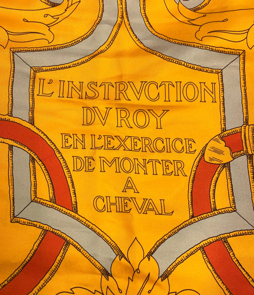 HERMES スカーフ マフラー シルク100% 帝王学 L'INSTRUCTION DU ROY レディース エルメス