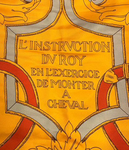 HERMES スカーフ マフラー シルク100% 帝王学 L'INSTRUCTION DU ROY レディース エルメス