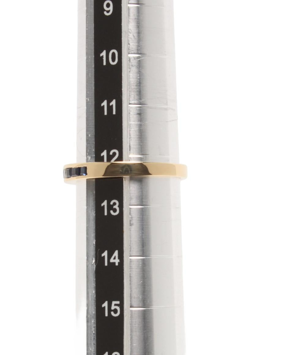 美品 リング 指輪 K18 サファイア 0.42ct ダイヤ 0.11ct レディース SIZE 12号