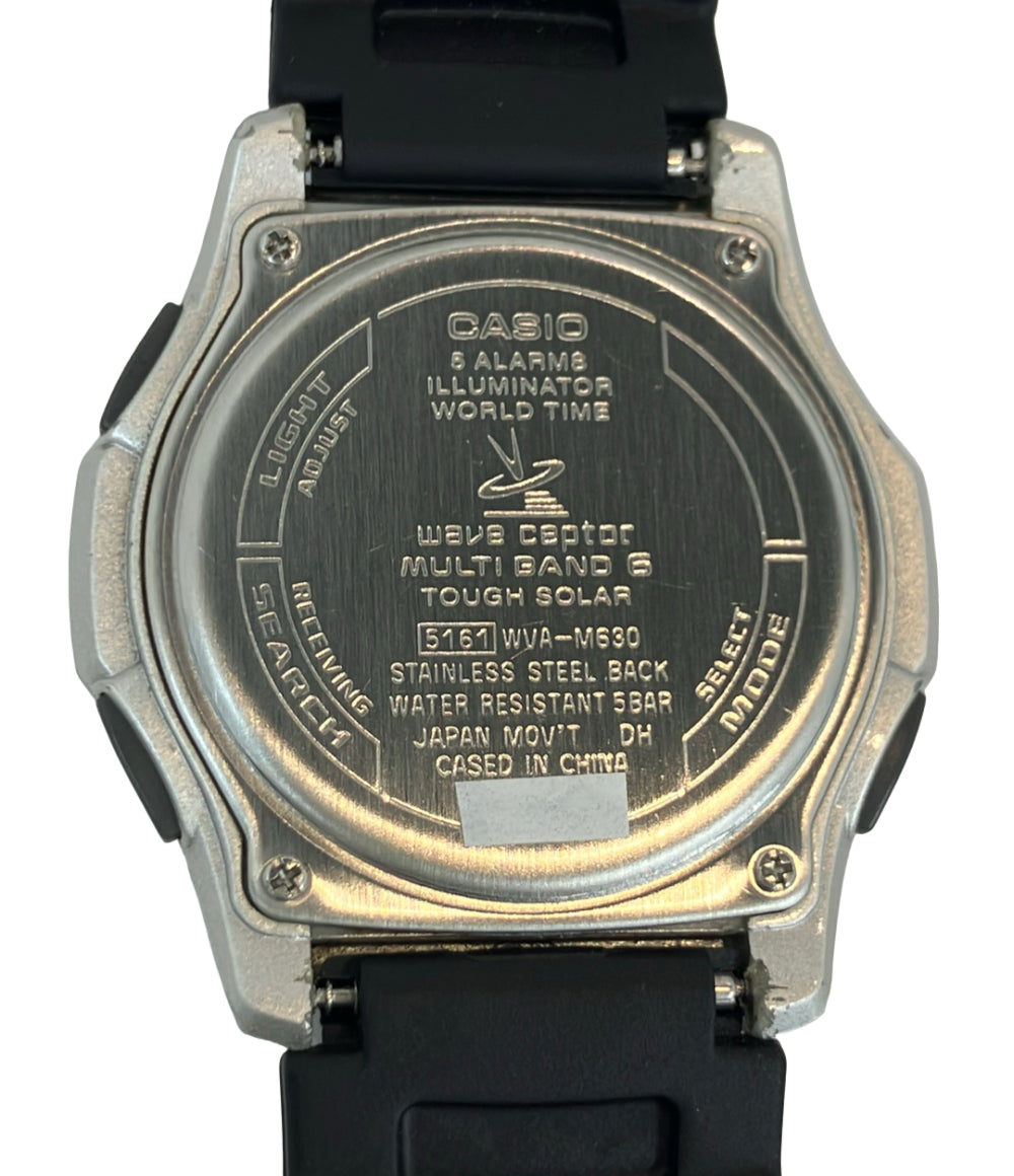 CASIO 腕時計 ウェーブセプター ソーラー ブラック WVA-M630 メンズ カシオ
