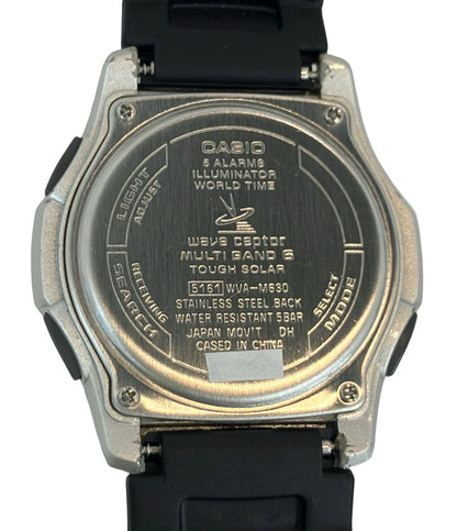 CASIO 腕時計 ウェーブセプター ソーラー ブラック WVA-M630 メンズ カシオ